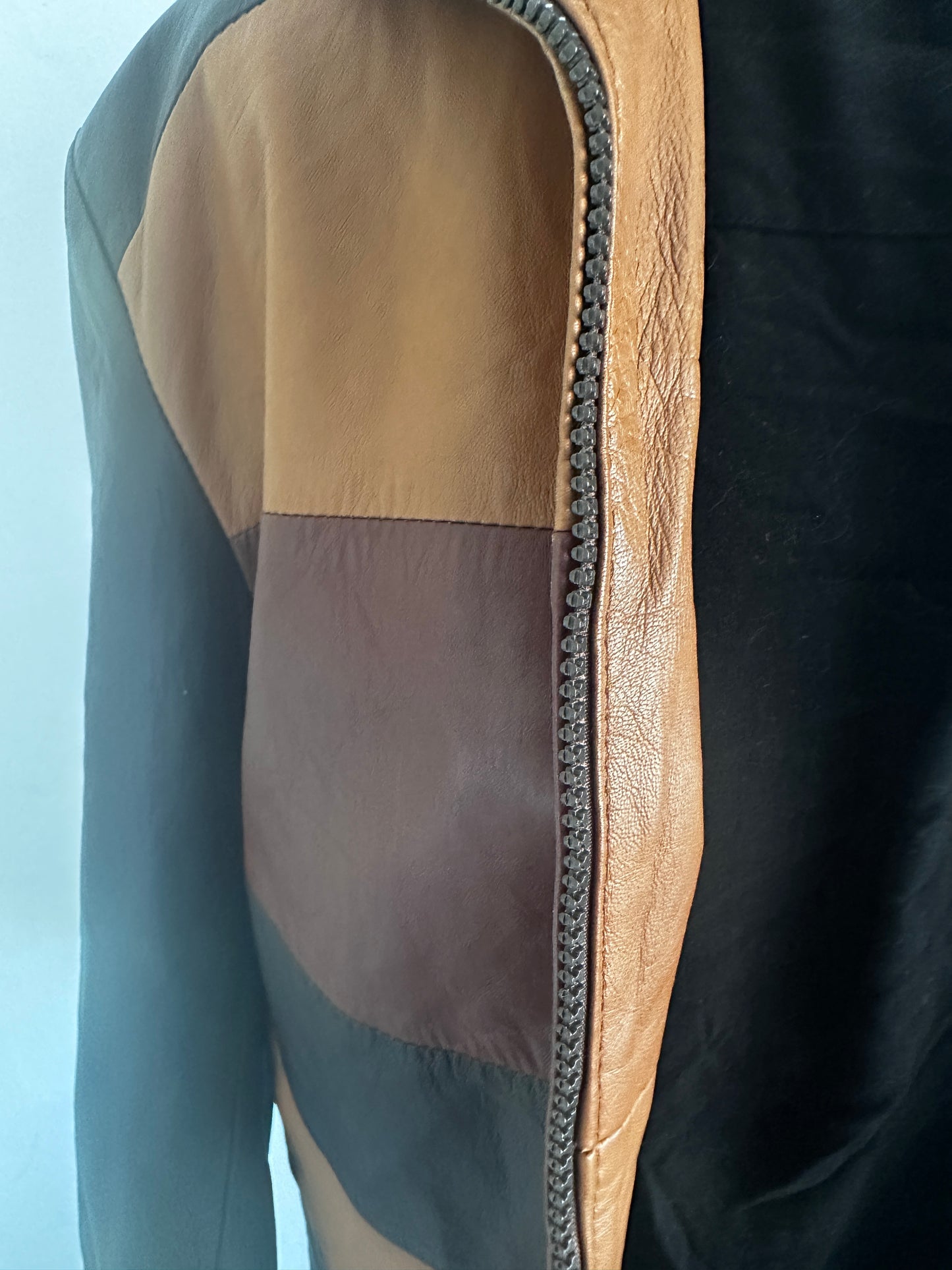 Leather jacket brown shades