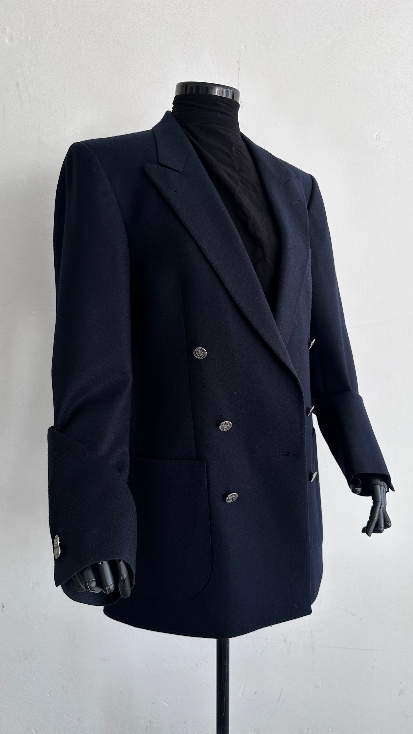 Vintage oversized blazer dark blue