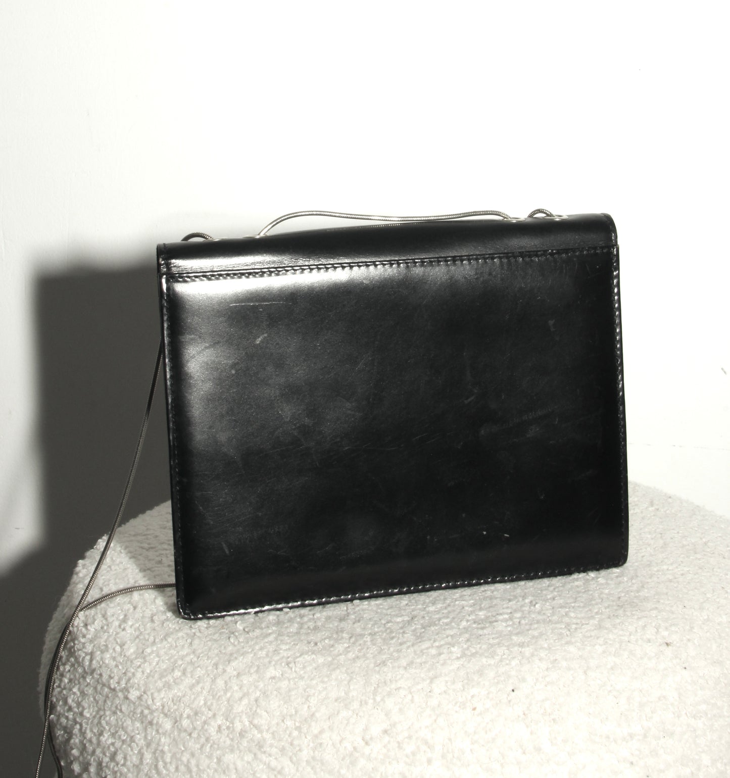 Vintage leren schoudertas