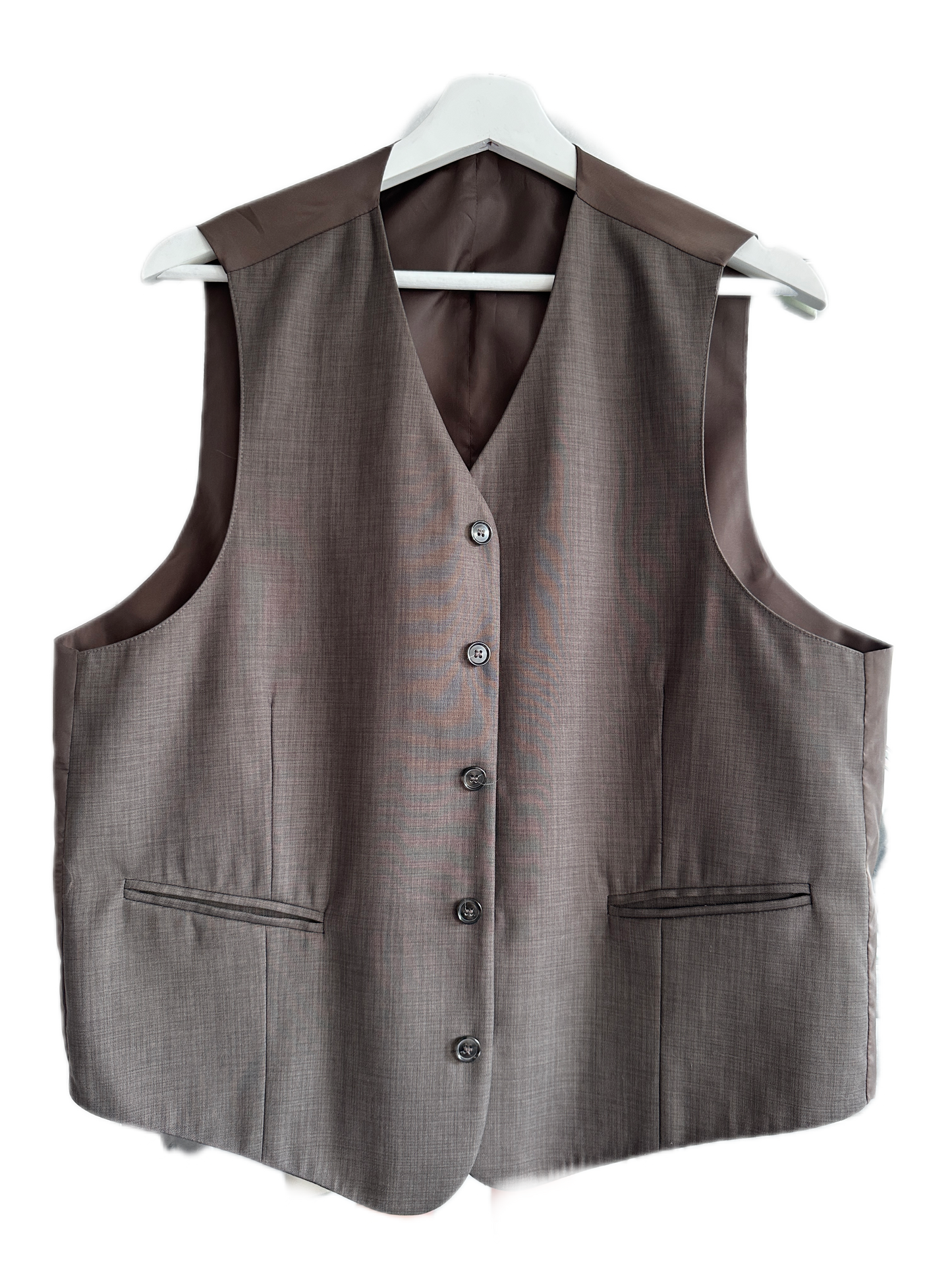 Vintage gilet taupe