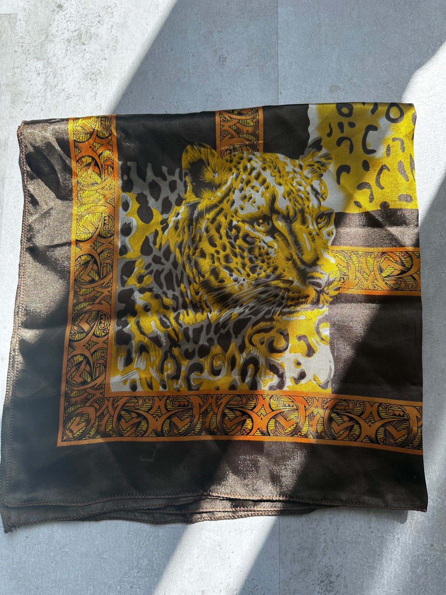 Vintage sjaal luipaard