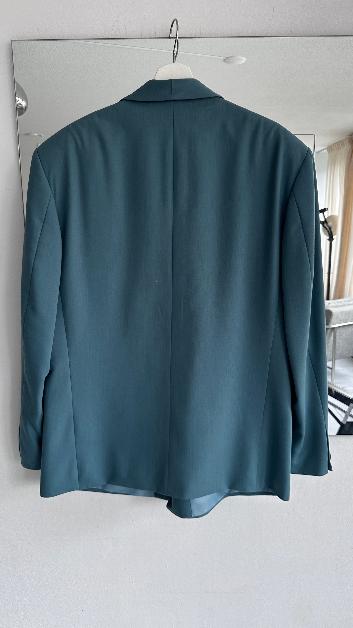Vintage oversized blazer turquoise