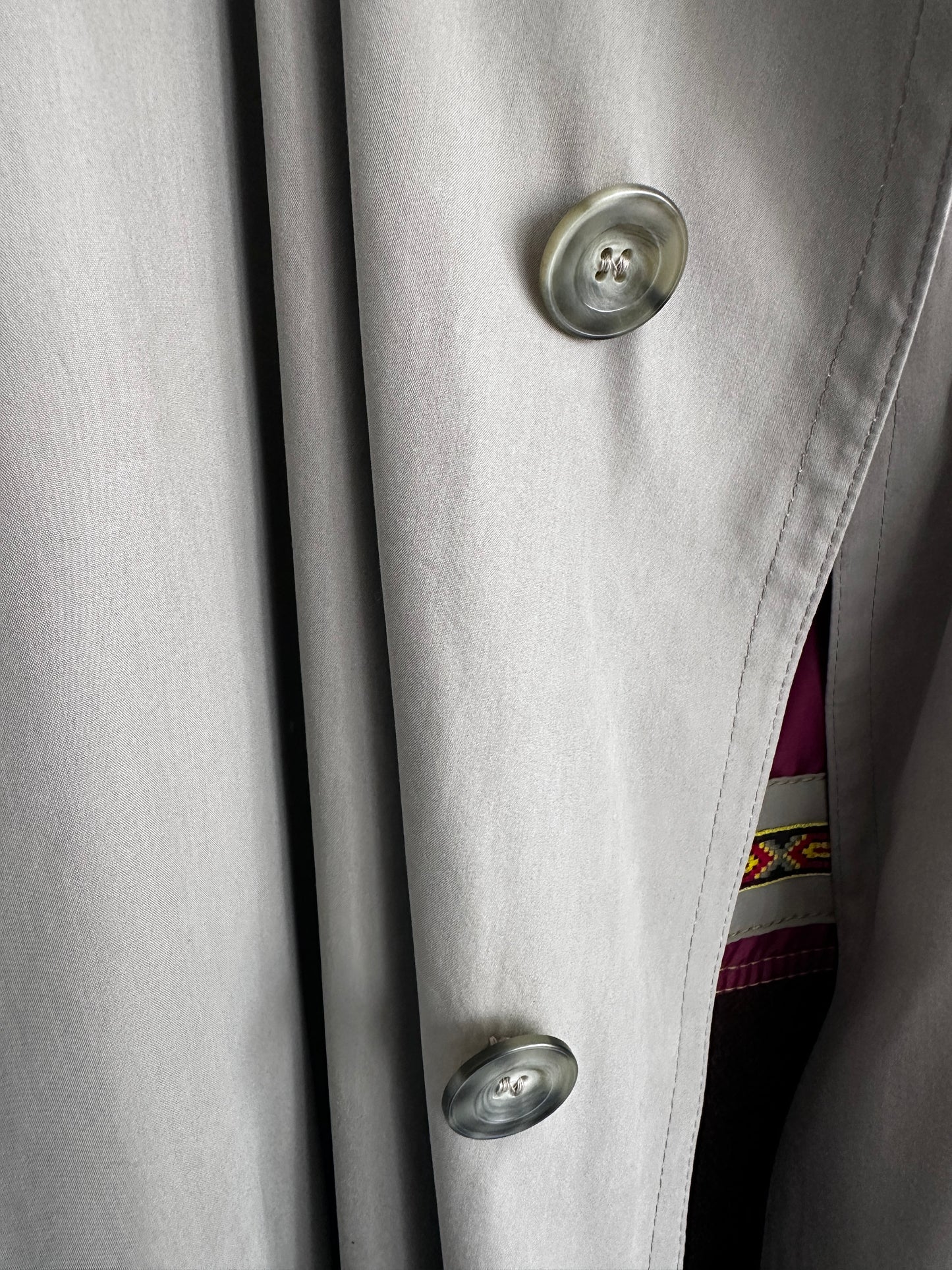 Vintage trenchcoat grijs