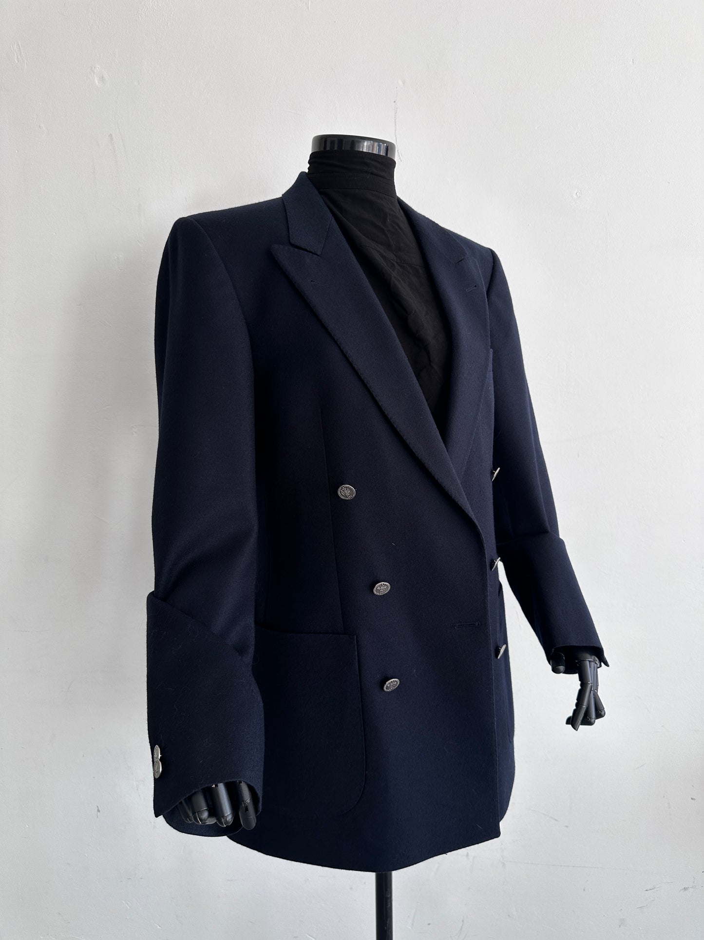 Vintage oversized blazer dark blue