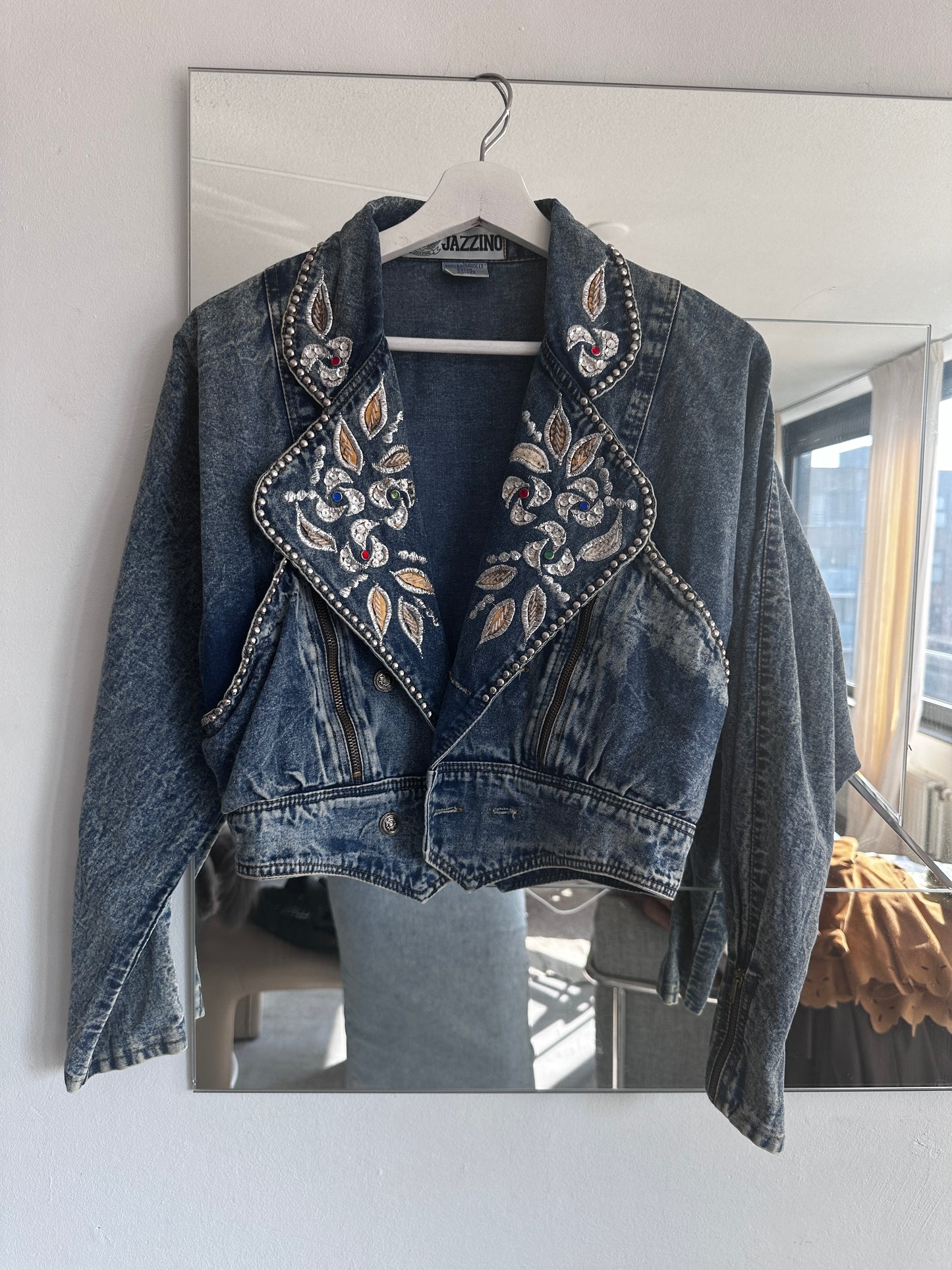 Vintage denim jasje 80s