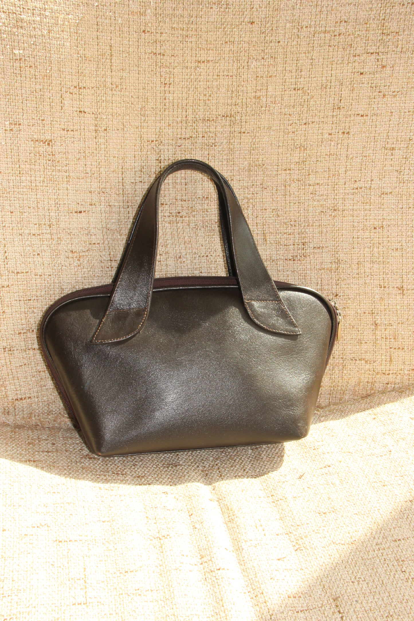 Vintage bruine design handtas