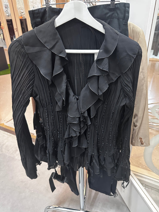 Y2K ruffle blouse