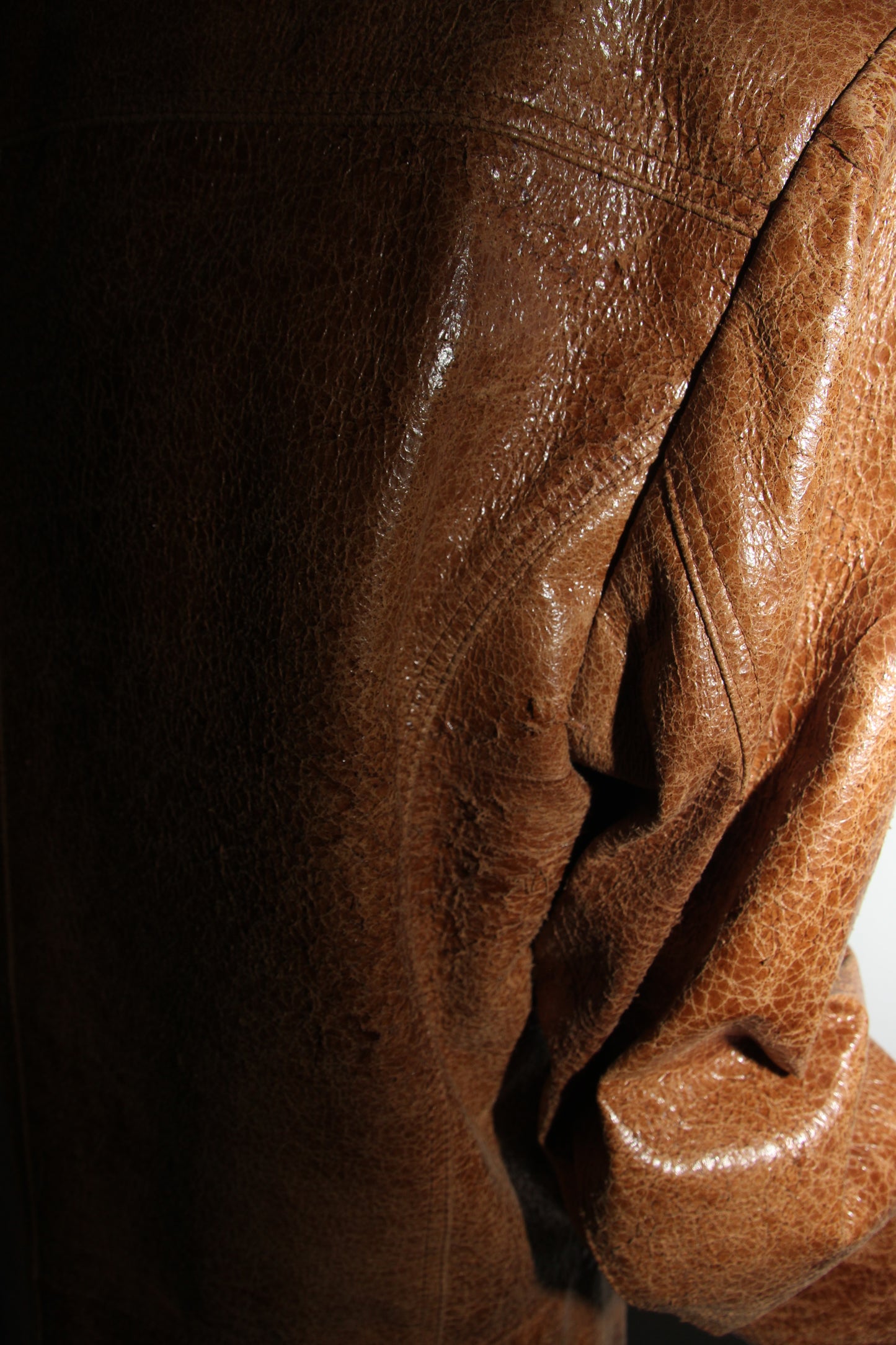 Leather look blazer / jacket