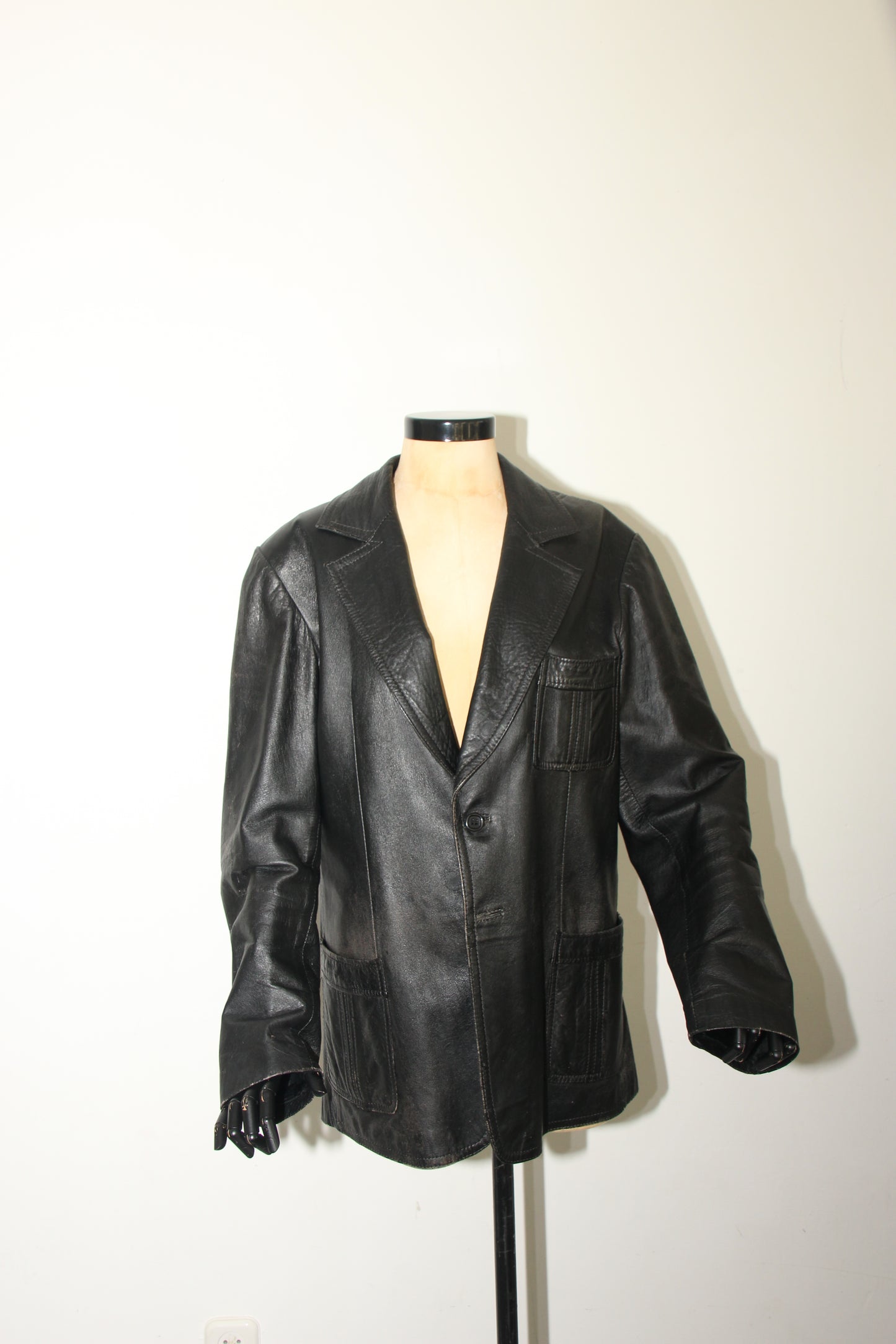 Leather vintage blazer