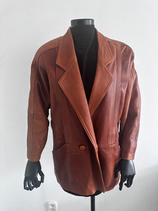 Vintage brown leather jacket