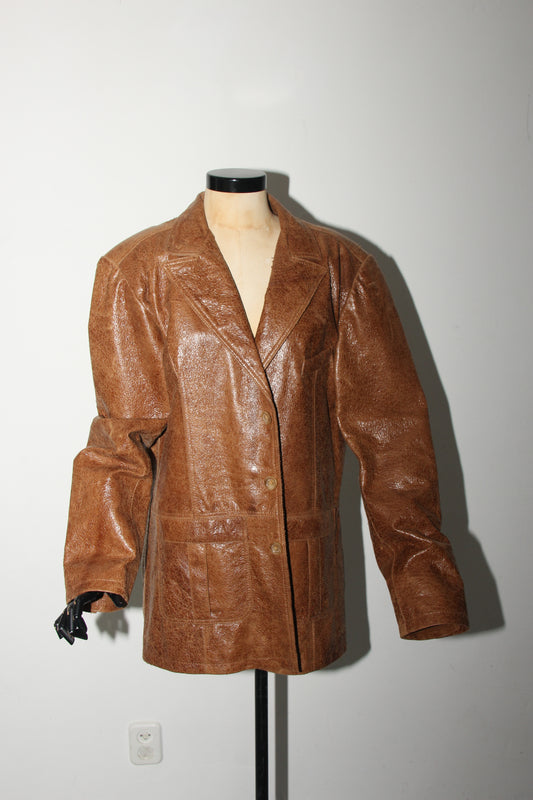 Leather look blazer / jacket