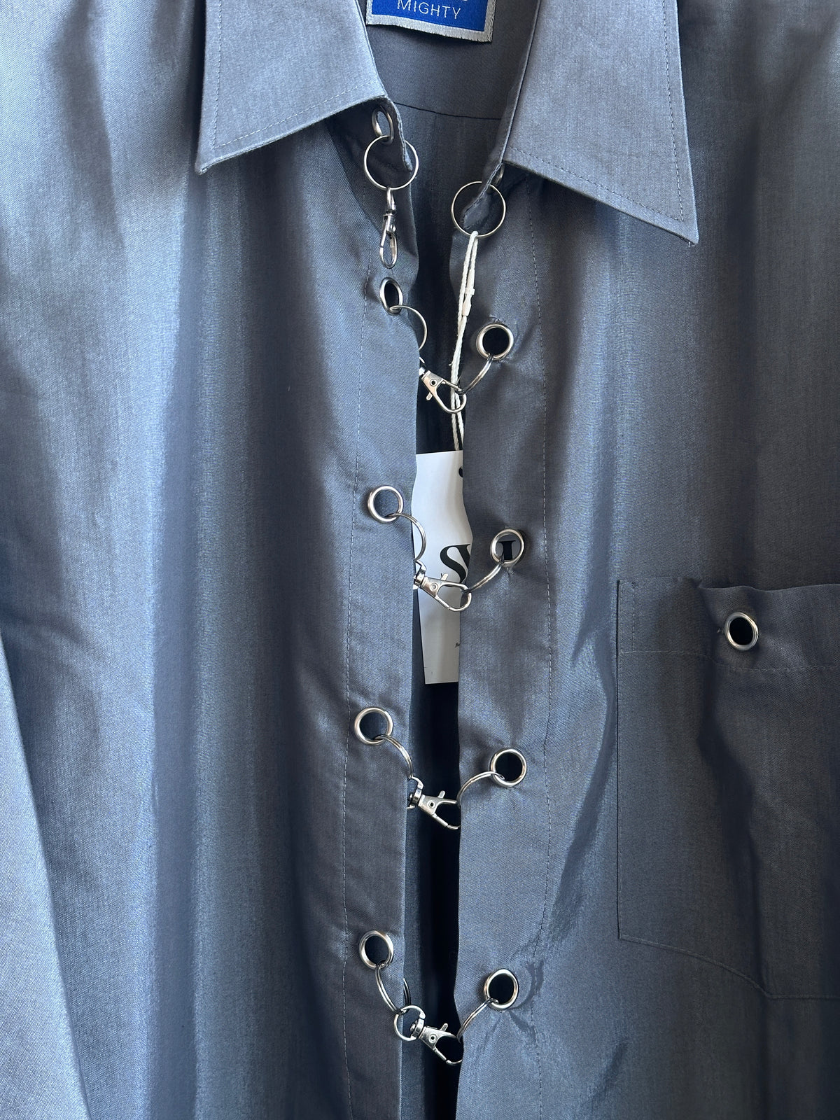 SWL Atelier | The Linked Shirt Dress silver grey