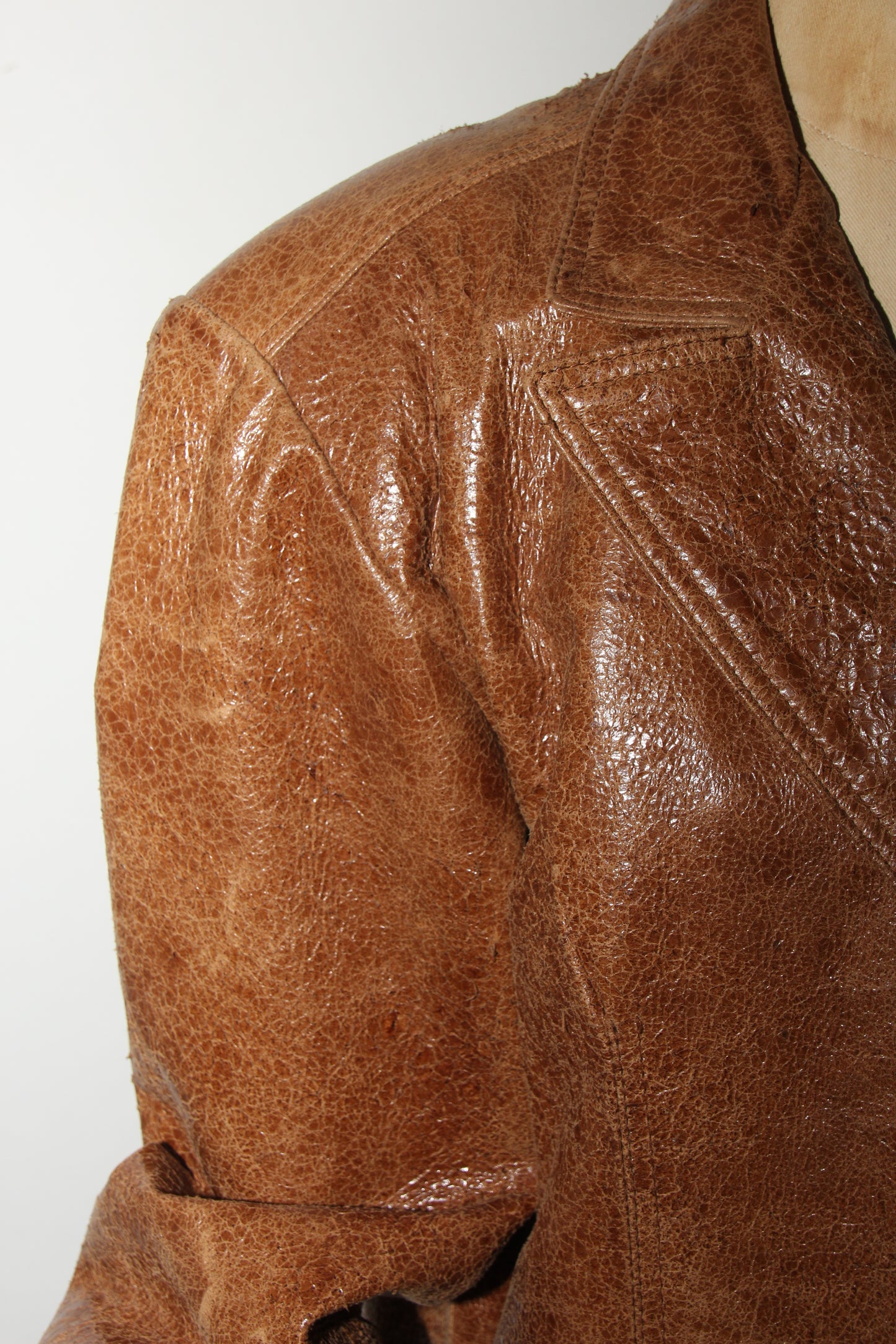 Leather look blazer / jacket