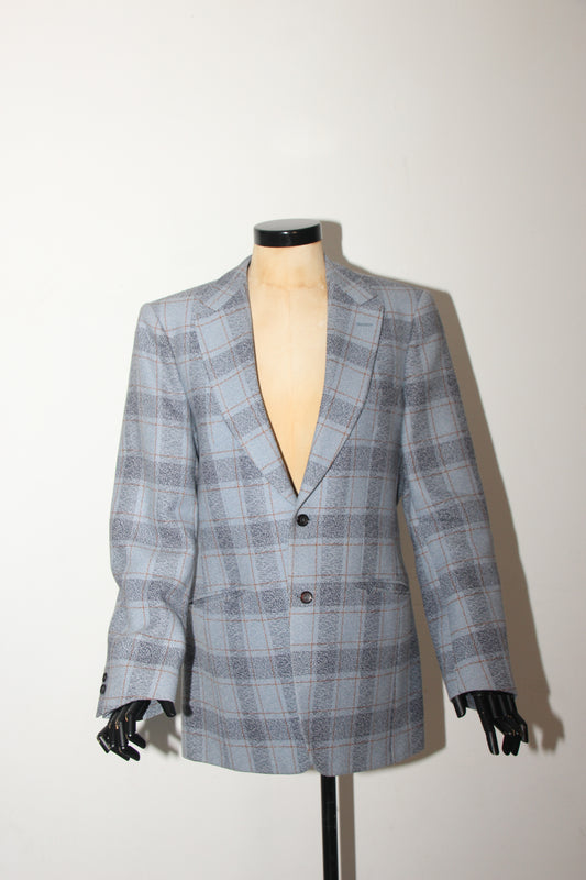 Vintage checked blazer