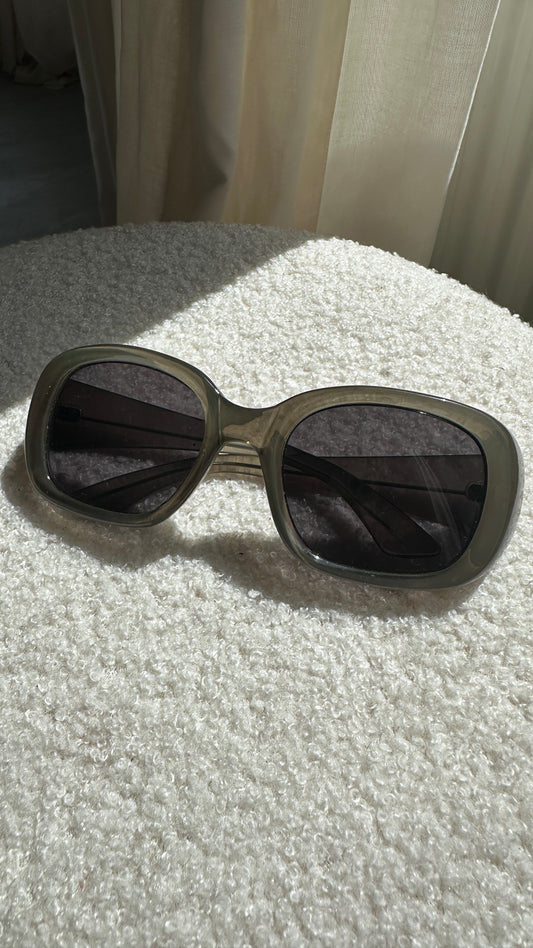 Vintage zonnebril grijs/groen