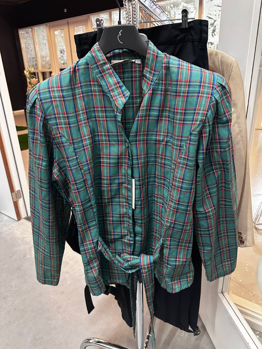 Vintage checked blouse