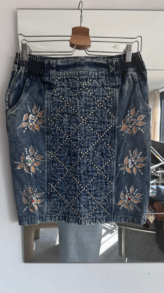 Vintage denim rokje 80s