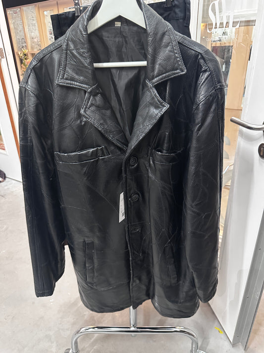 Leather jacket patchwork