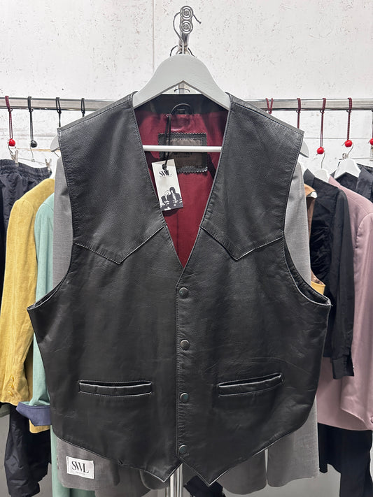 Vintage leather vest
