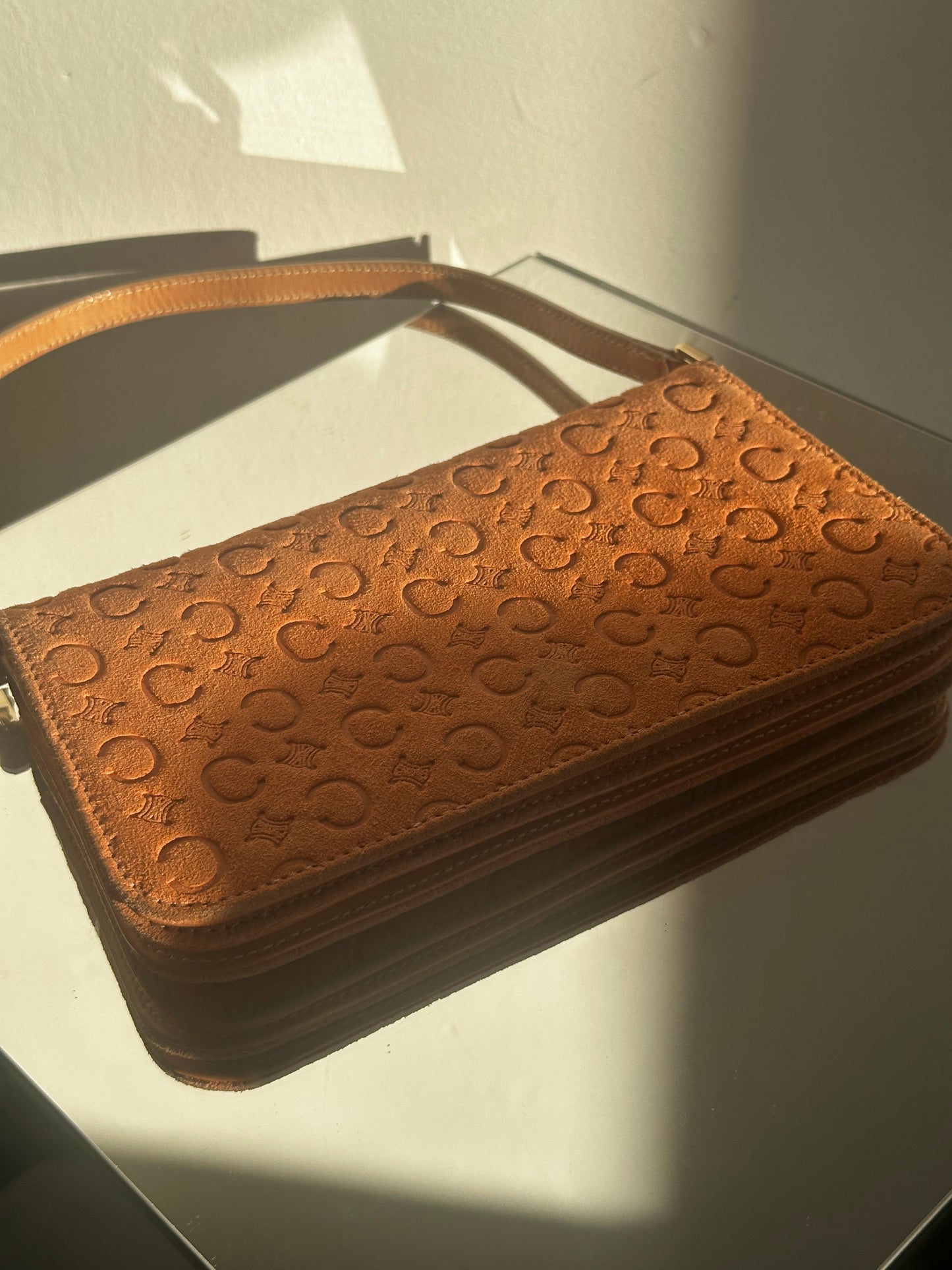 Vintage Celine monogram shoulder bag