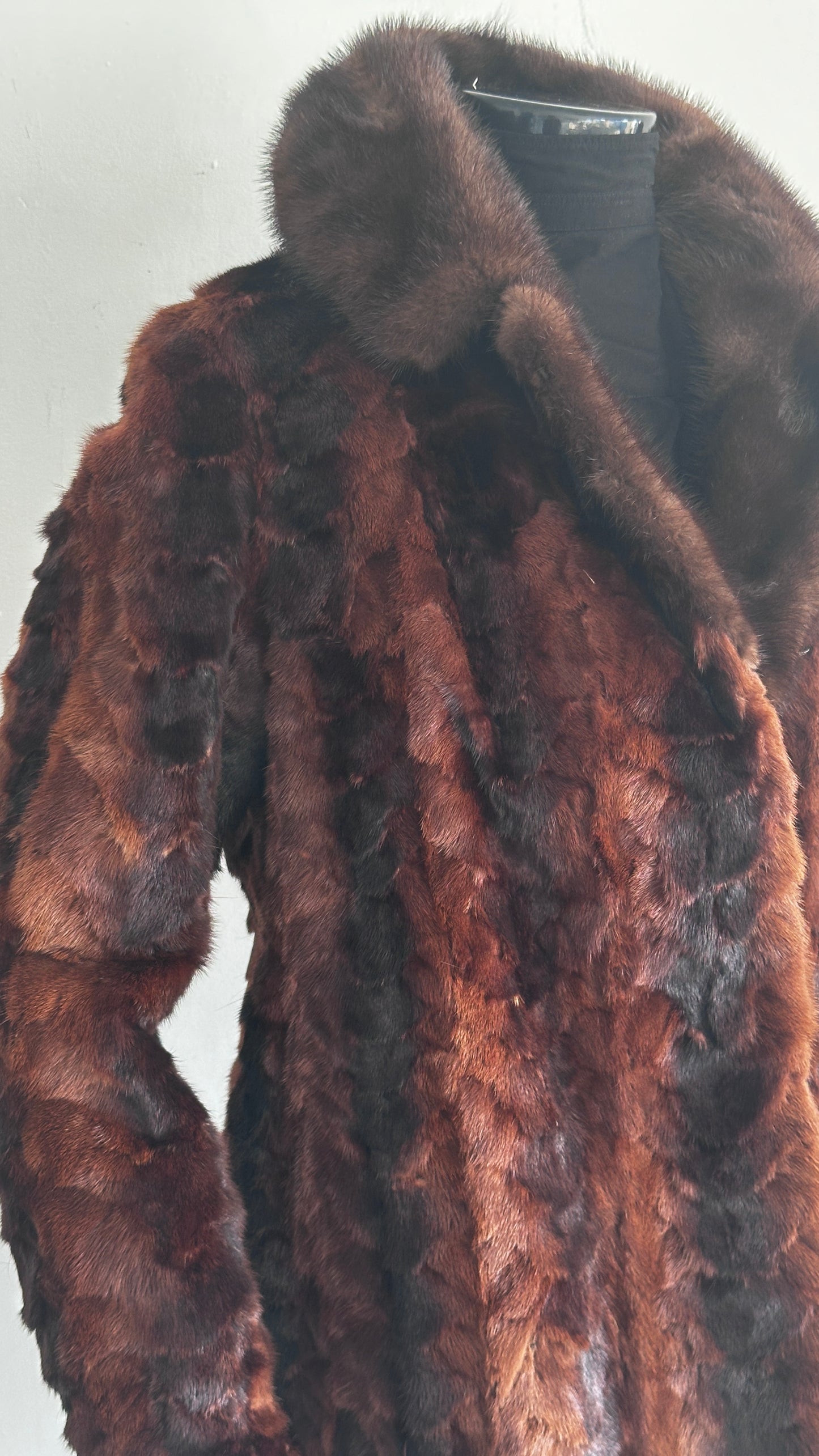 Vintage brown fur coat