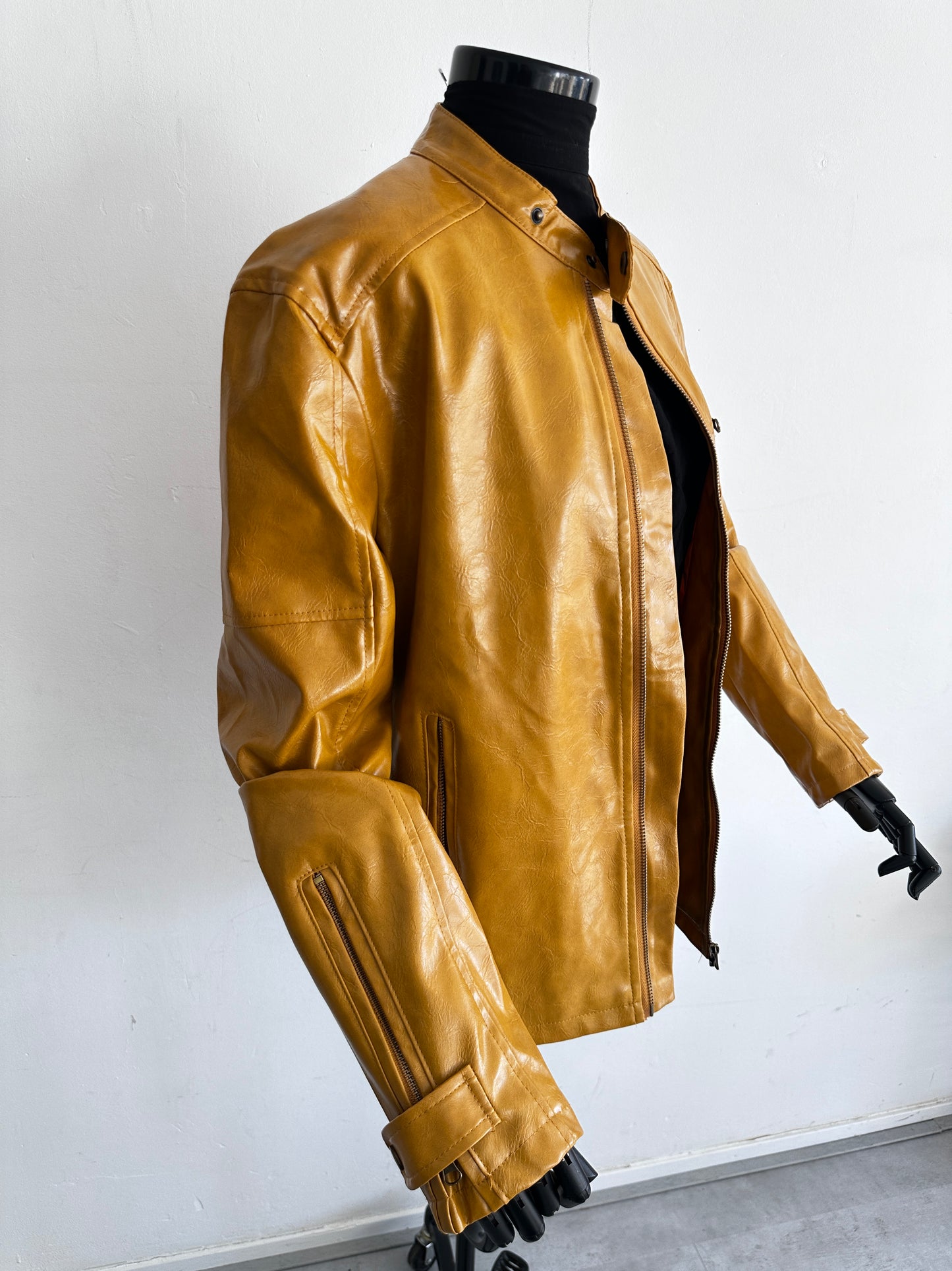 Vintage mustard motorjacket