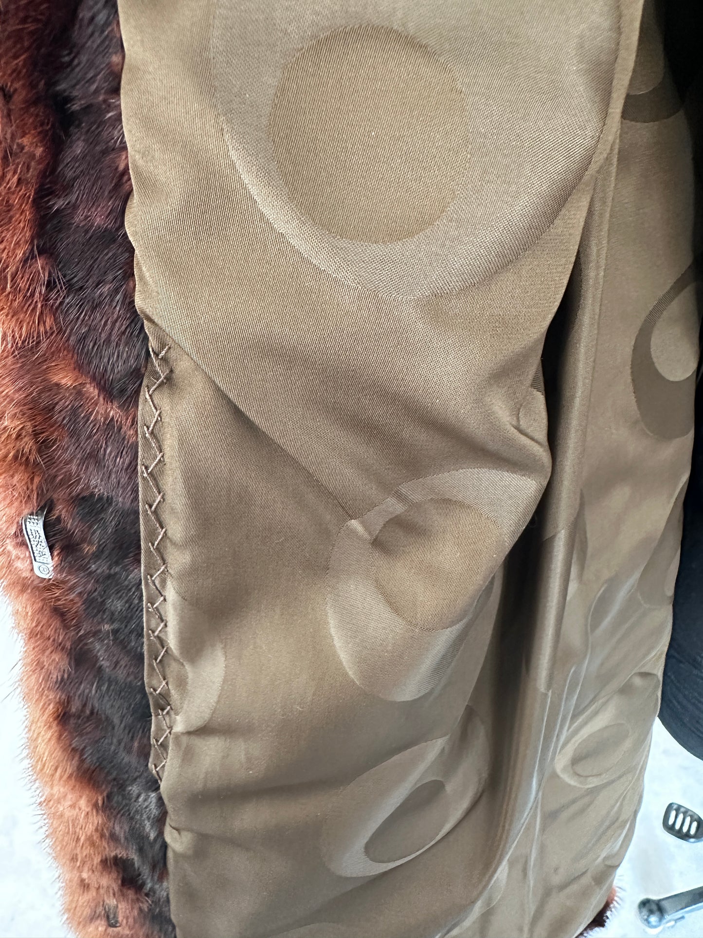 Vintage brown fur coat