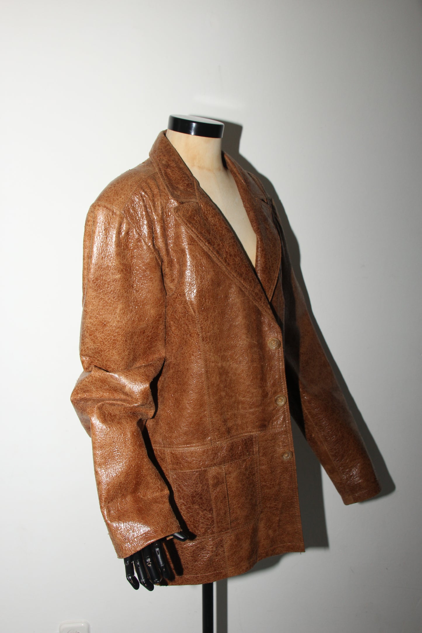 Leather look blazer / jacket