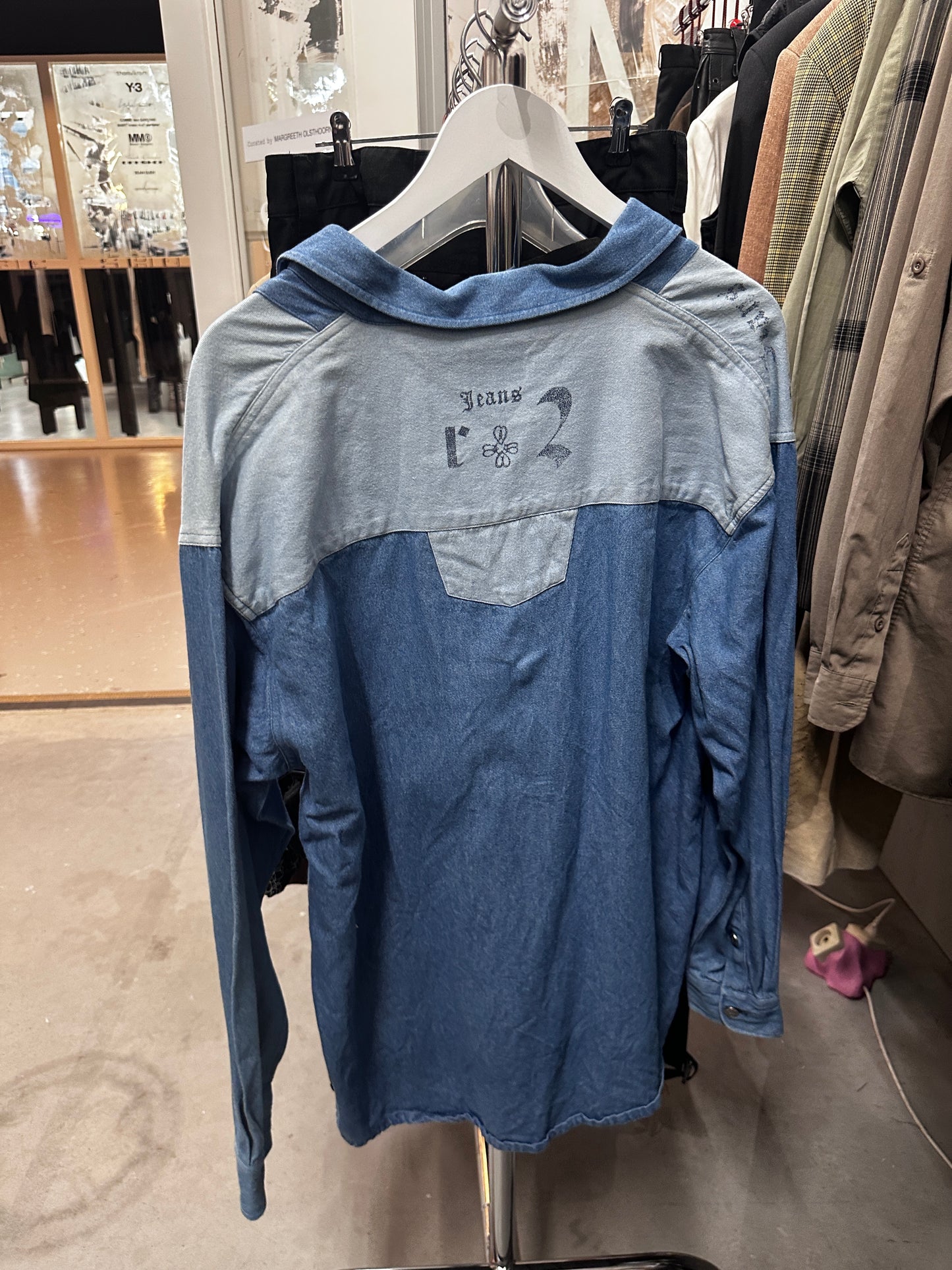 Vintage oversized denim blouse