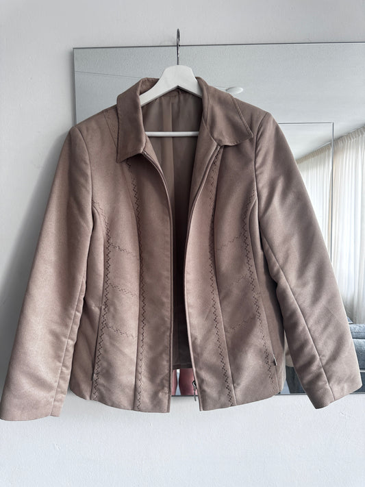 Suede look jasje