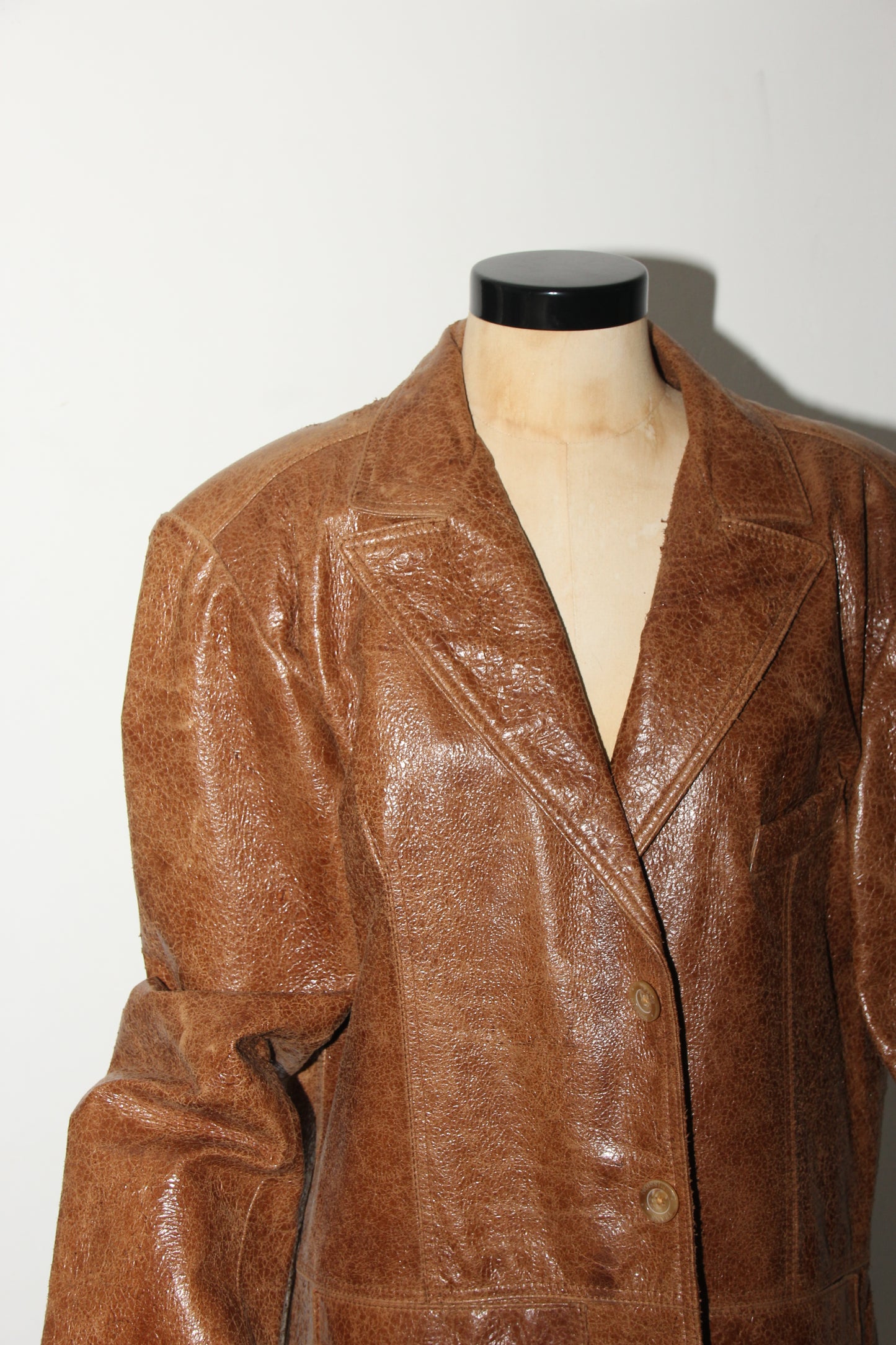 Leather look blazer / jacket