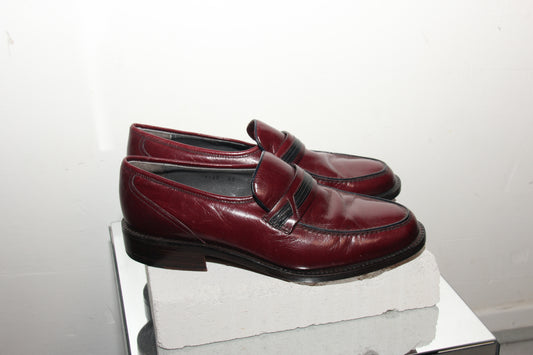 Italian burgundy loafers