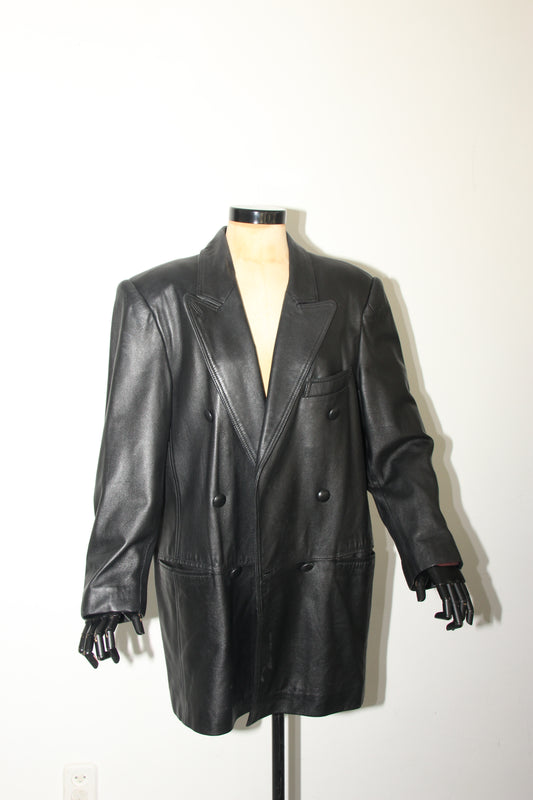Charming vintage leather blazer