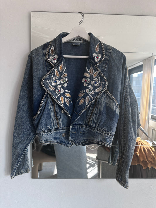 Vintage denim jasje 80s