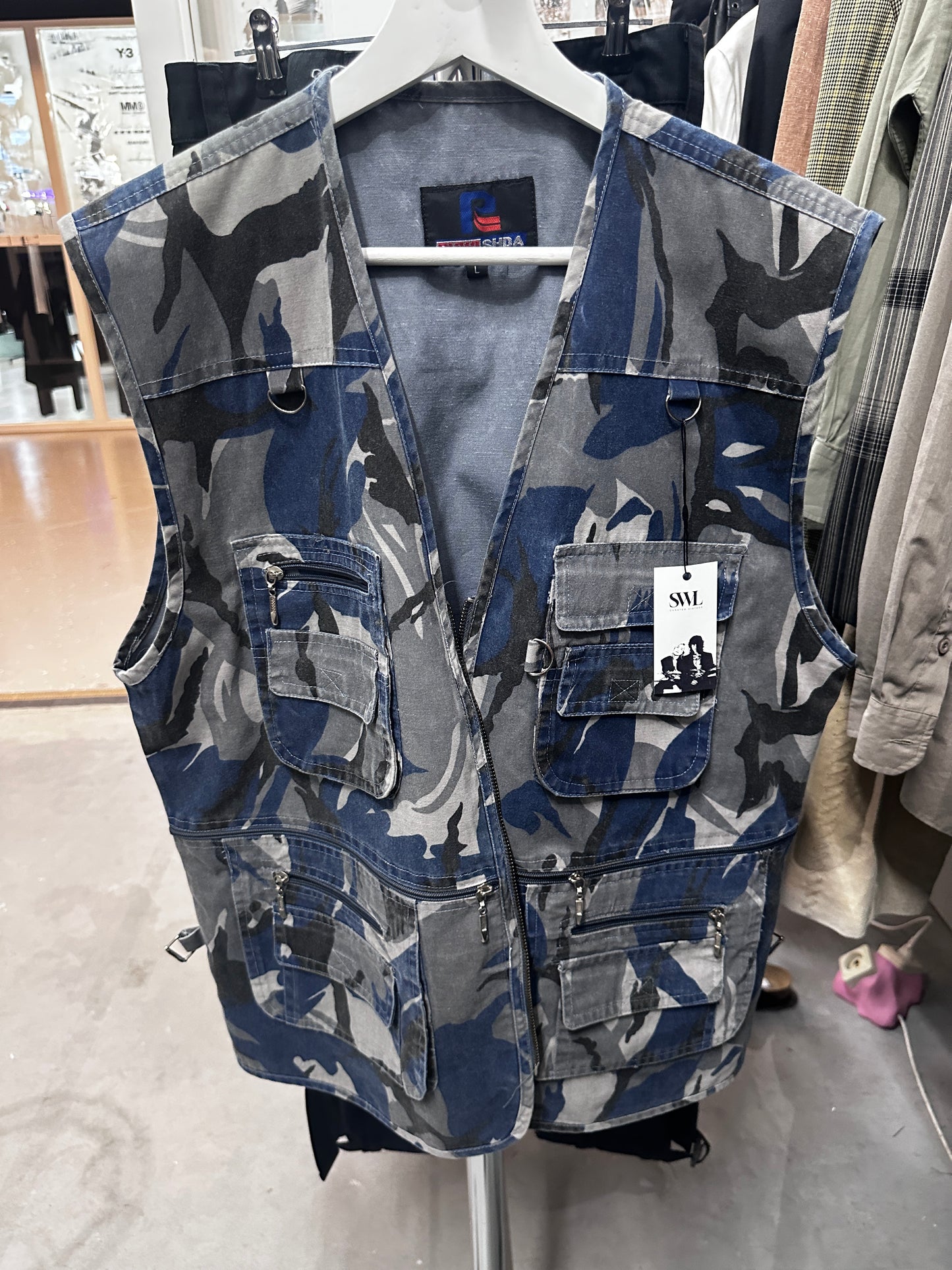 Army blue vest
