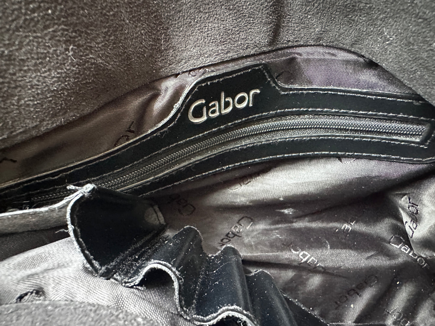 Suede leren tas Gabor