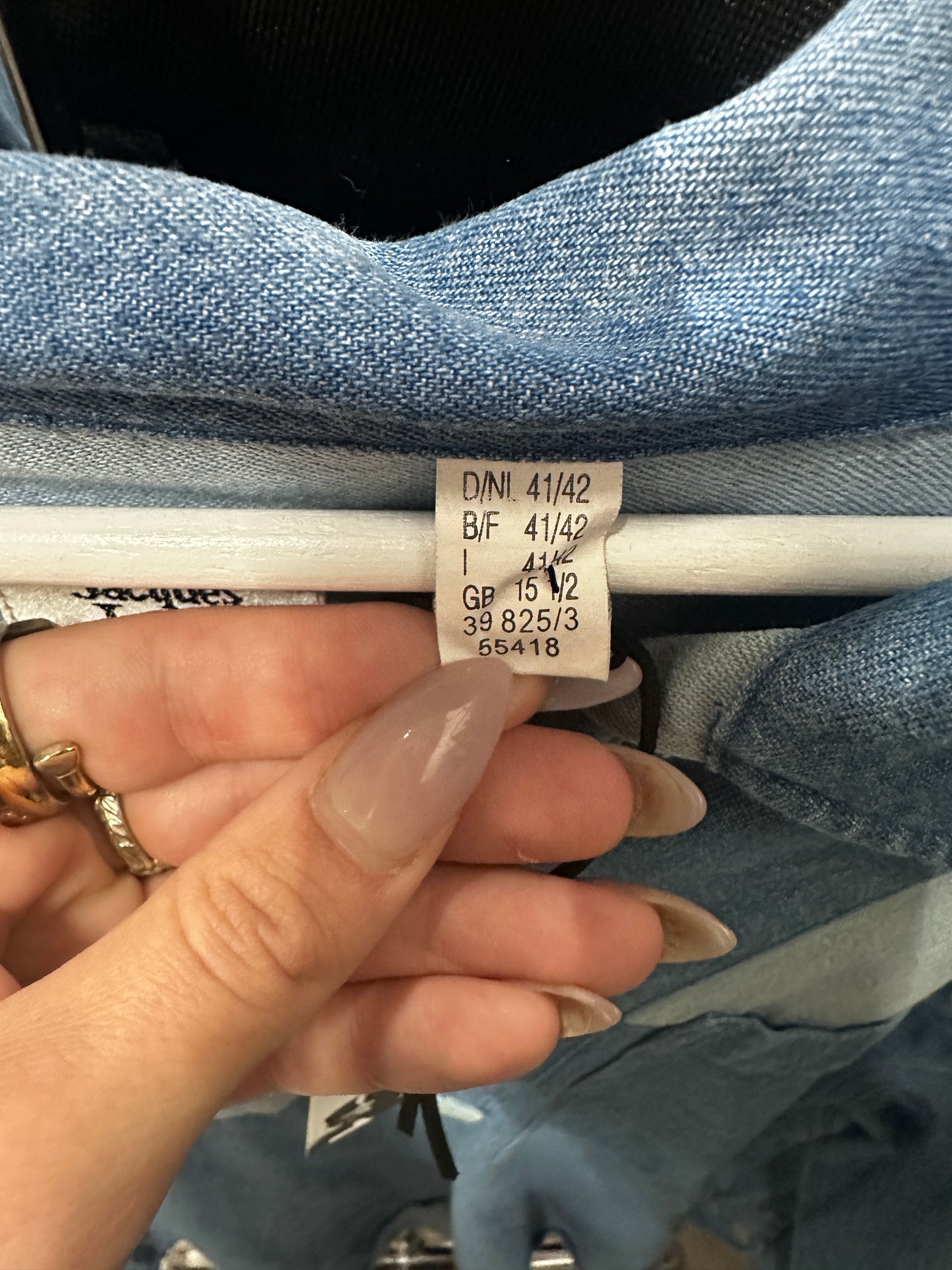 Vintage oversized denim blouse