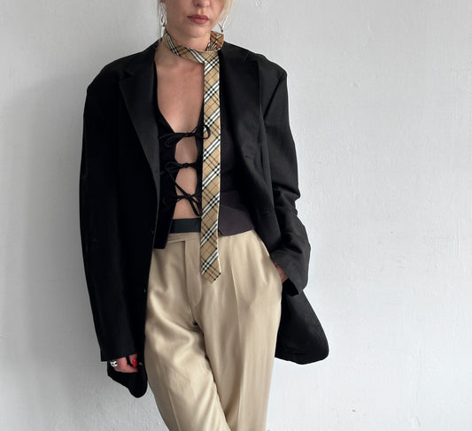 Vintage linnen blazer