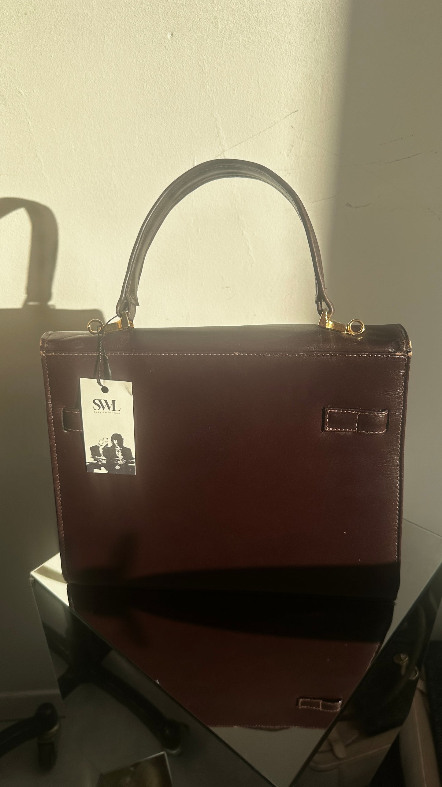 Vintage brown hand bag