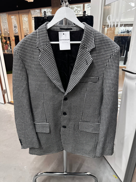 Vintage blazer pied-de-poule