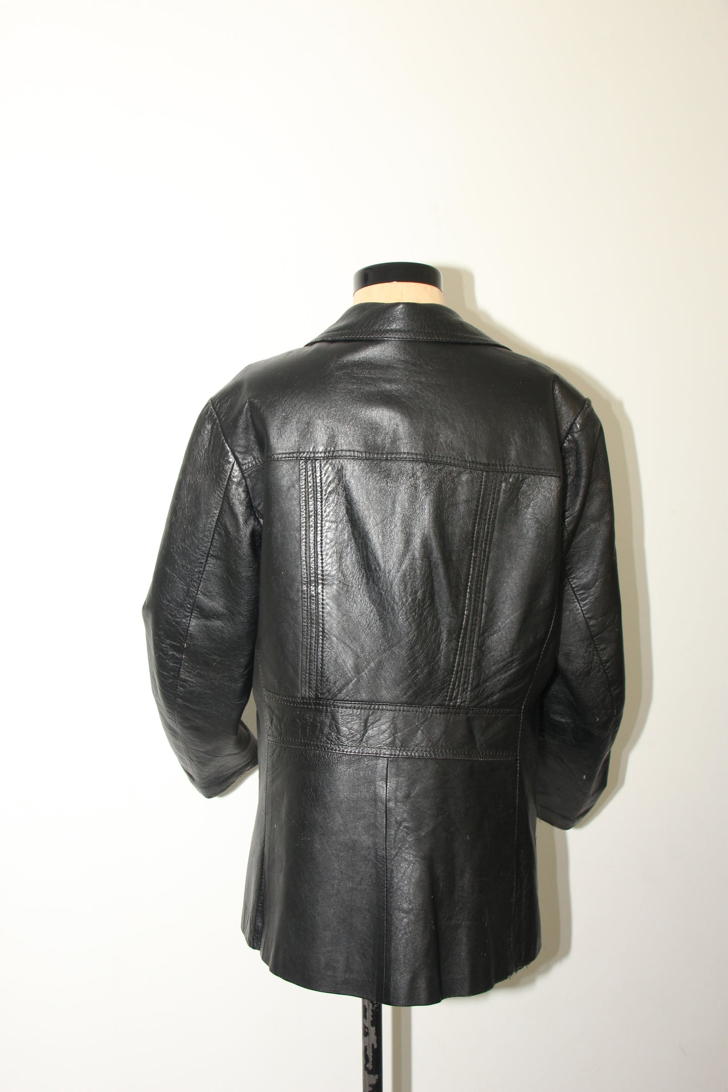 Leather vintage blazer