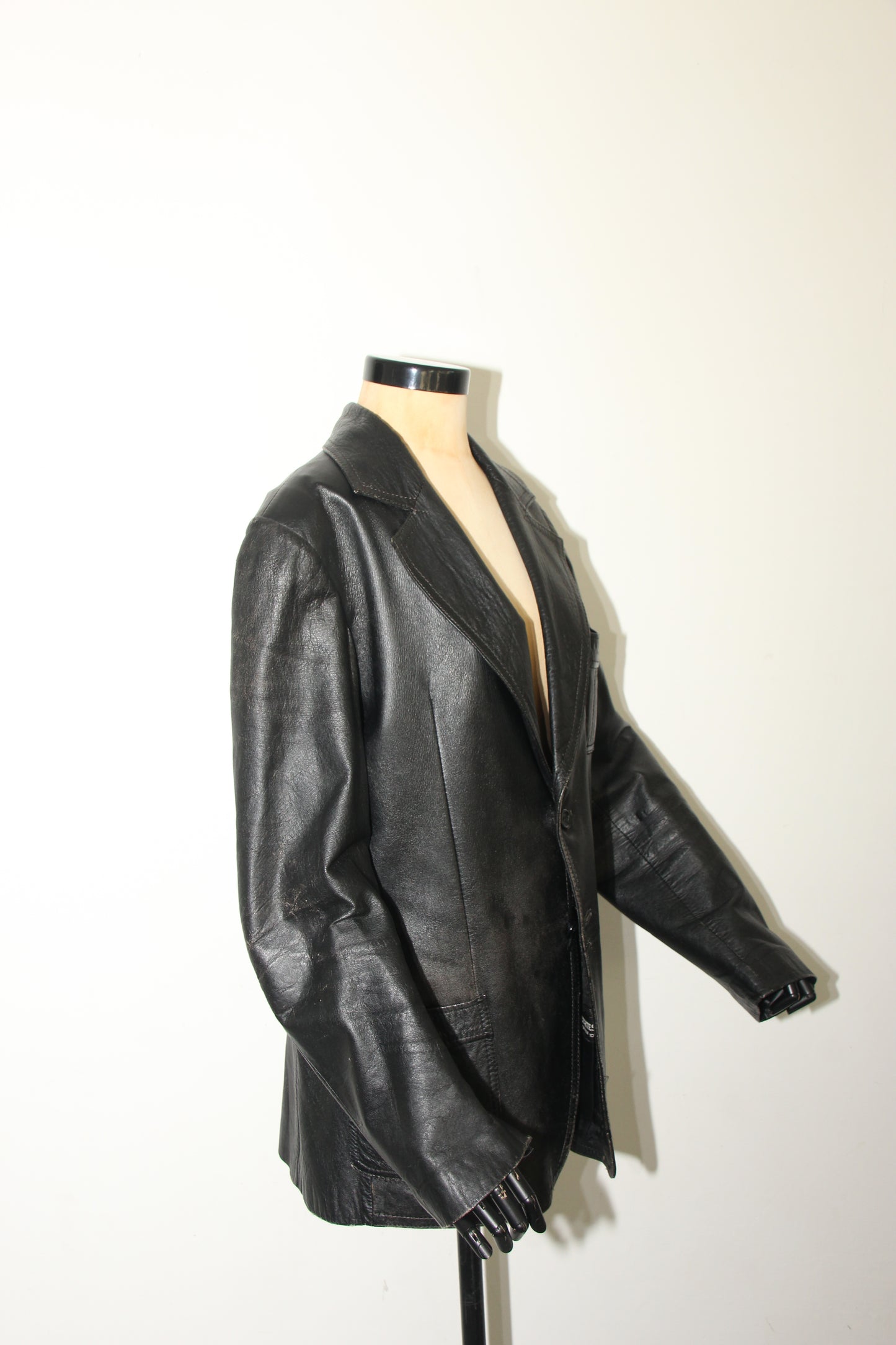 Leather vintage blazer