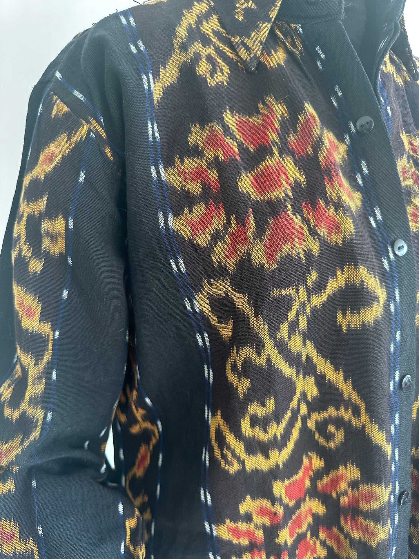 Vintage printed linnen blouse