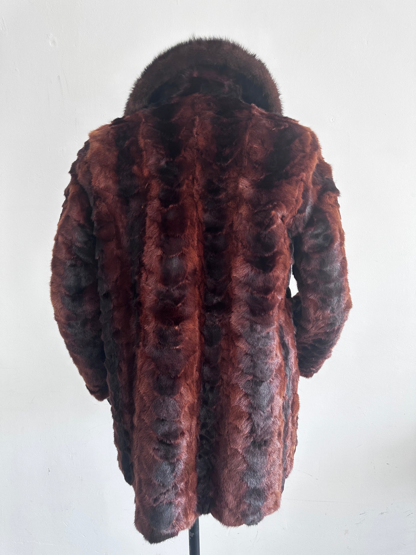 Vintage brown fur coat