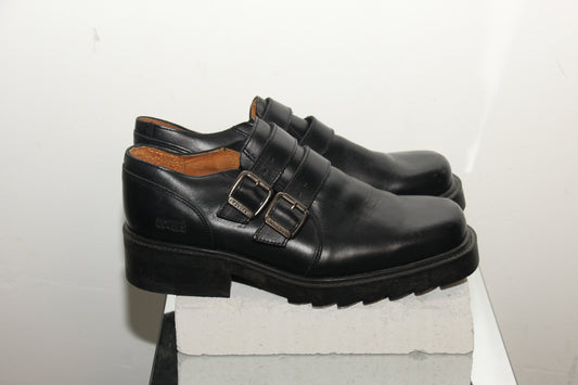 Chunky loafers black leather