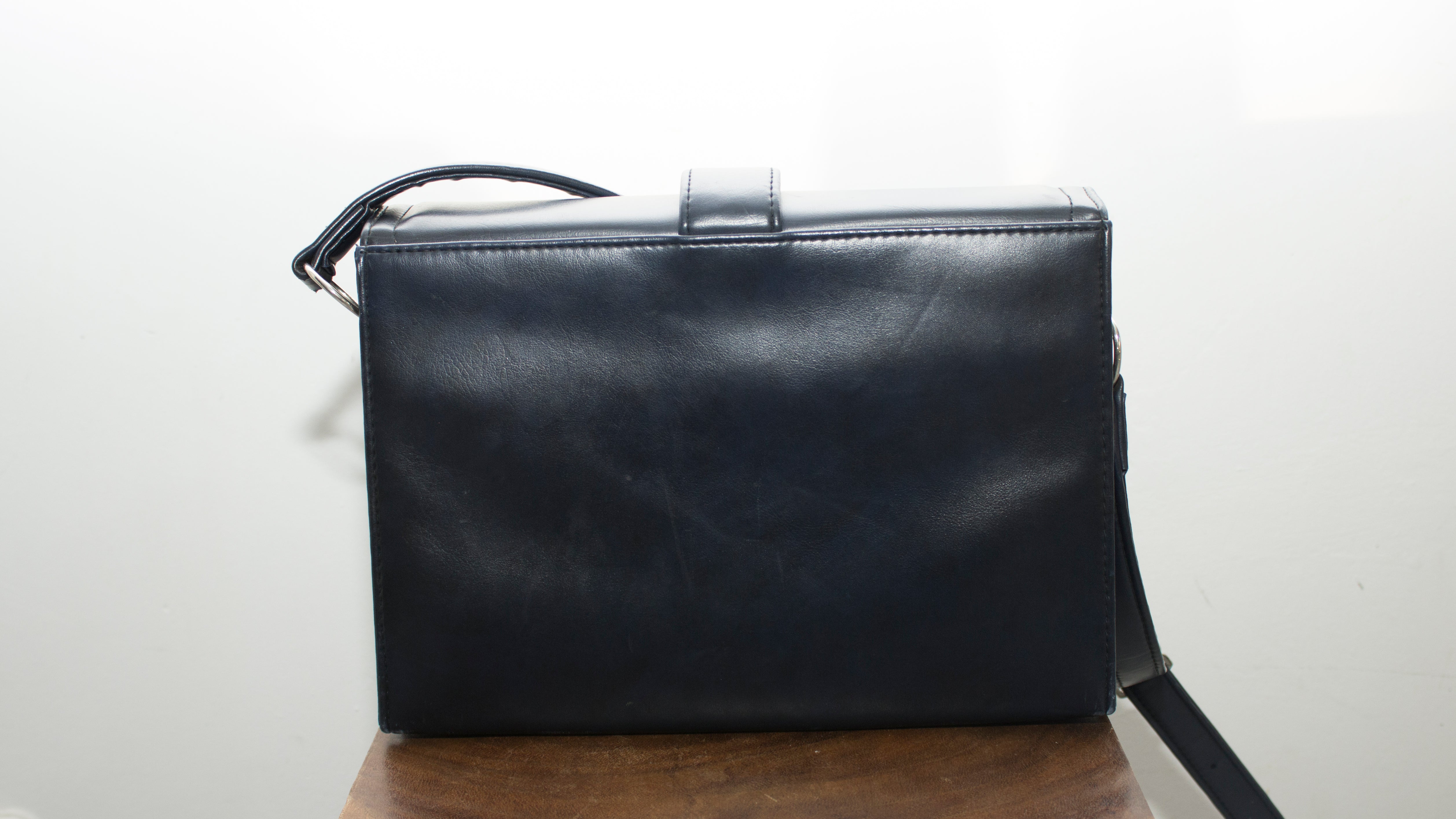 'JACKY O' NAVY BLUE SHOULDER BAG