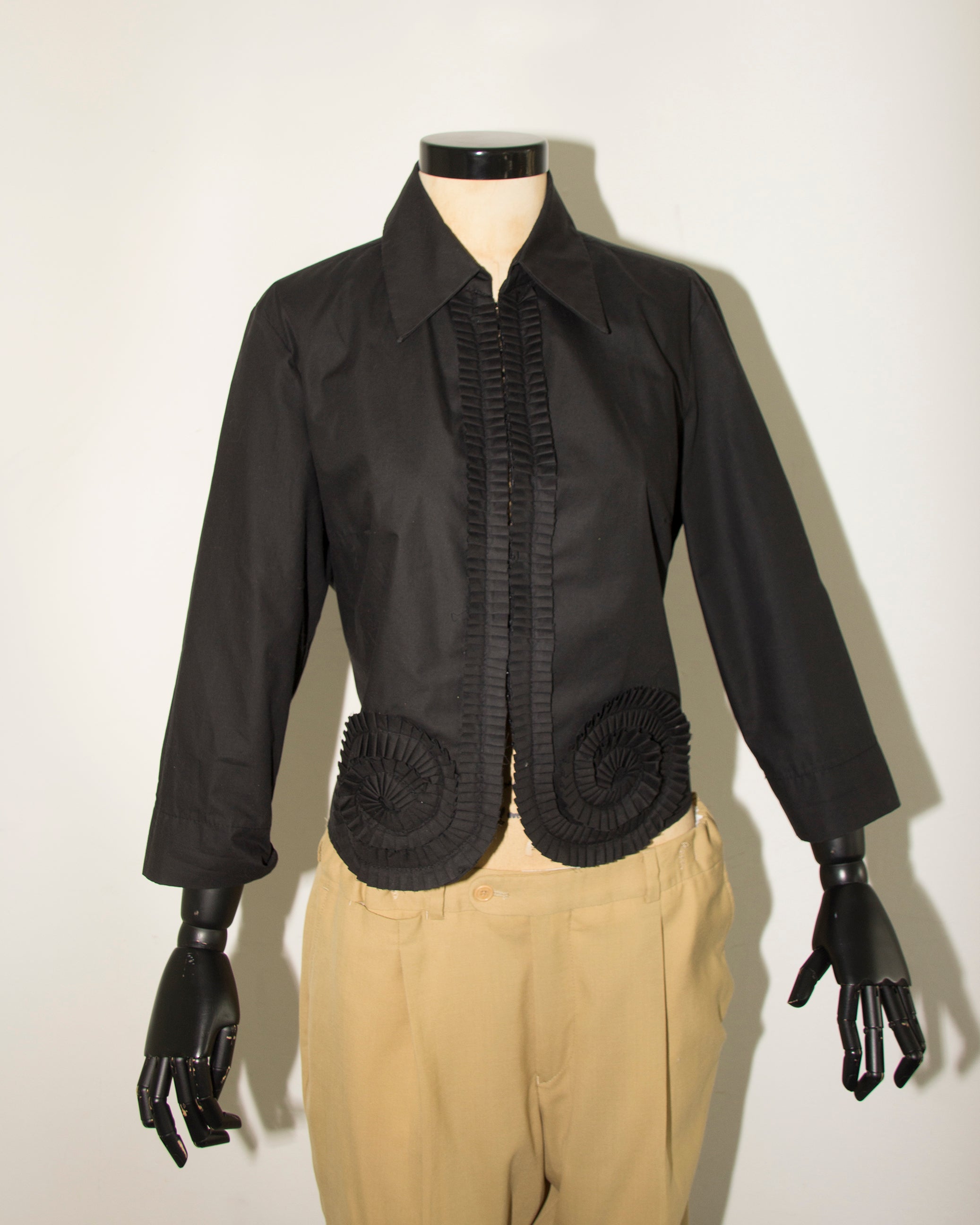 COUTURE BLACK BLOUSE