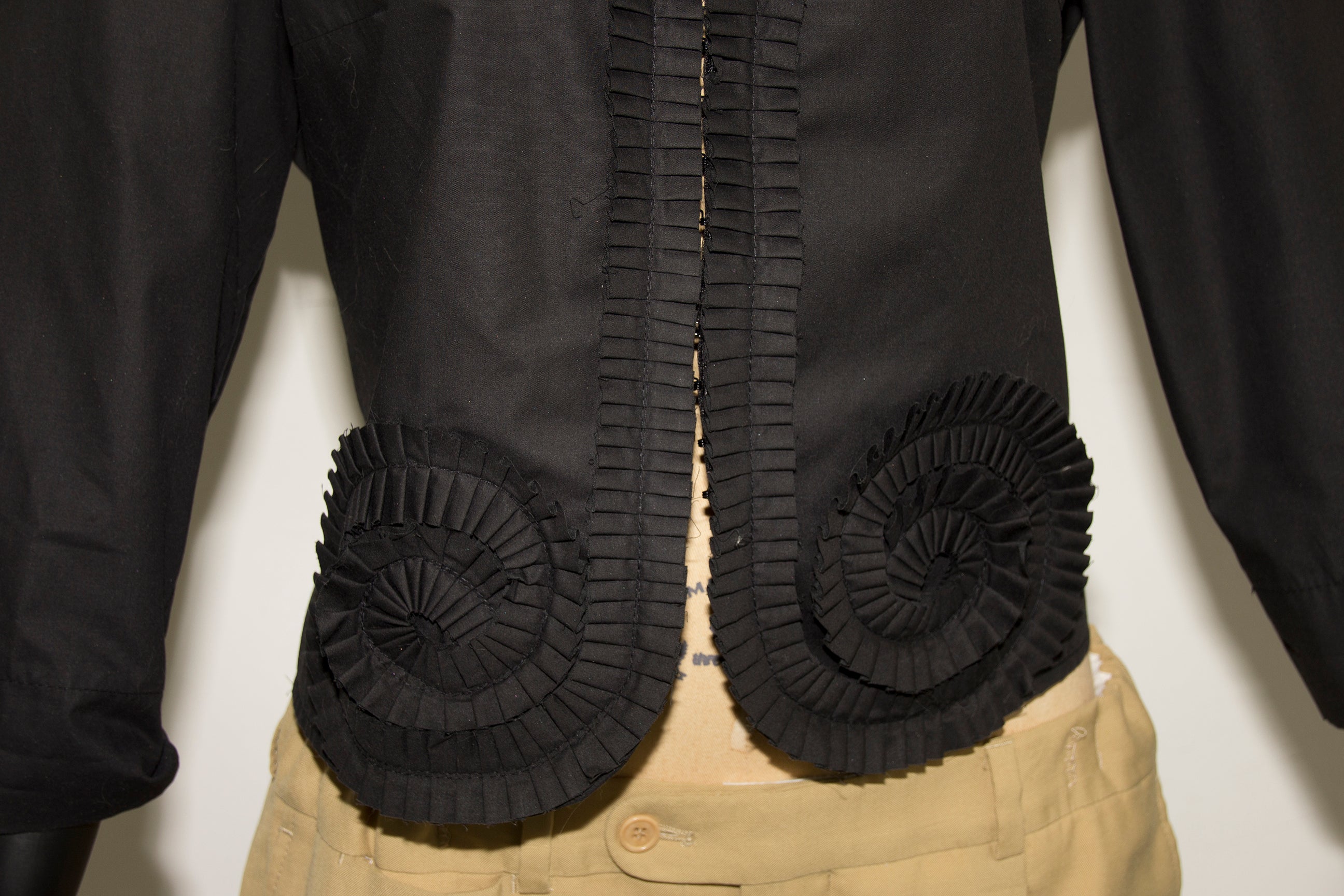 COUTURE BLACK BLOUSE