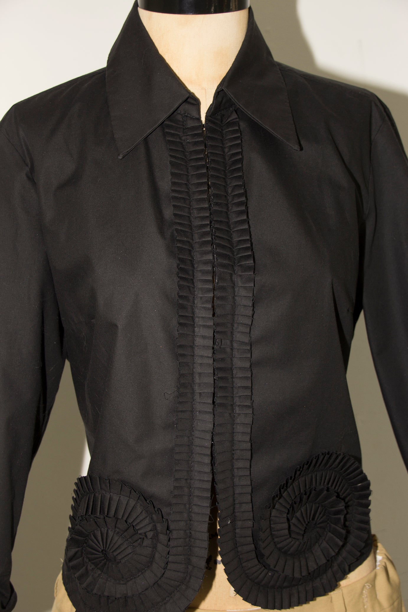 COUTURE BLACK BLOUSE