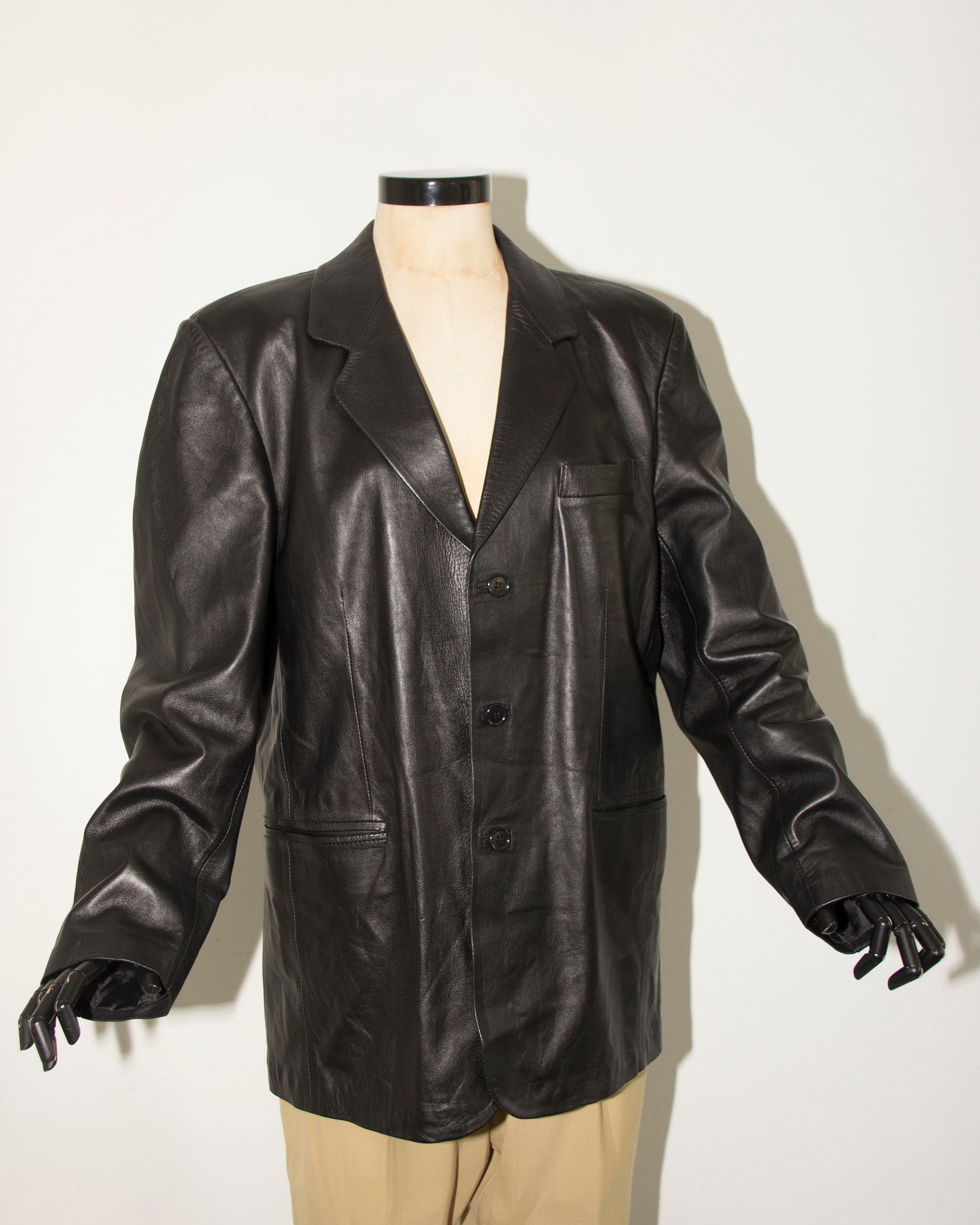 Lambskin leather jacket